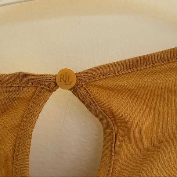 NWT Lauren Ralph Lauren Lace-Trim Jersey Peplum Top M - Picture 10 of 13